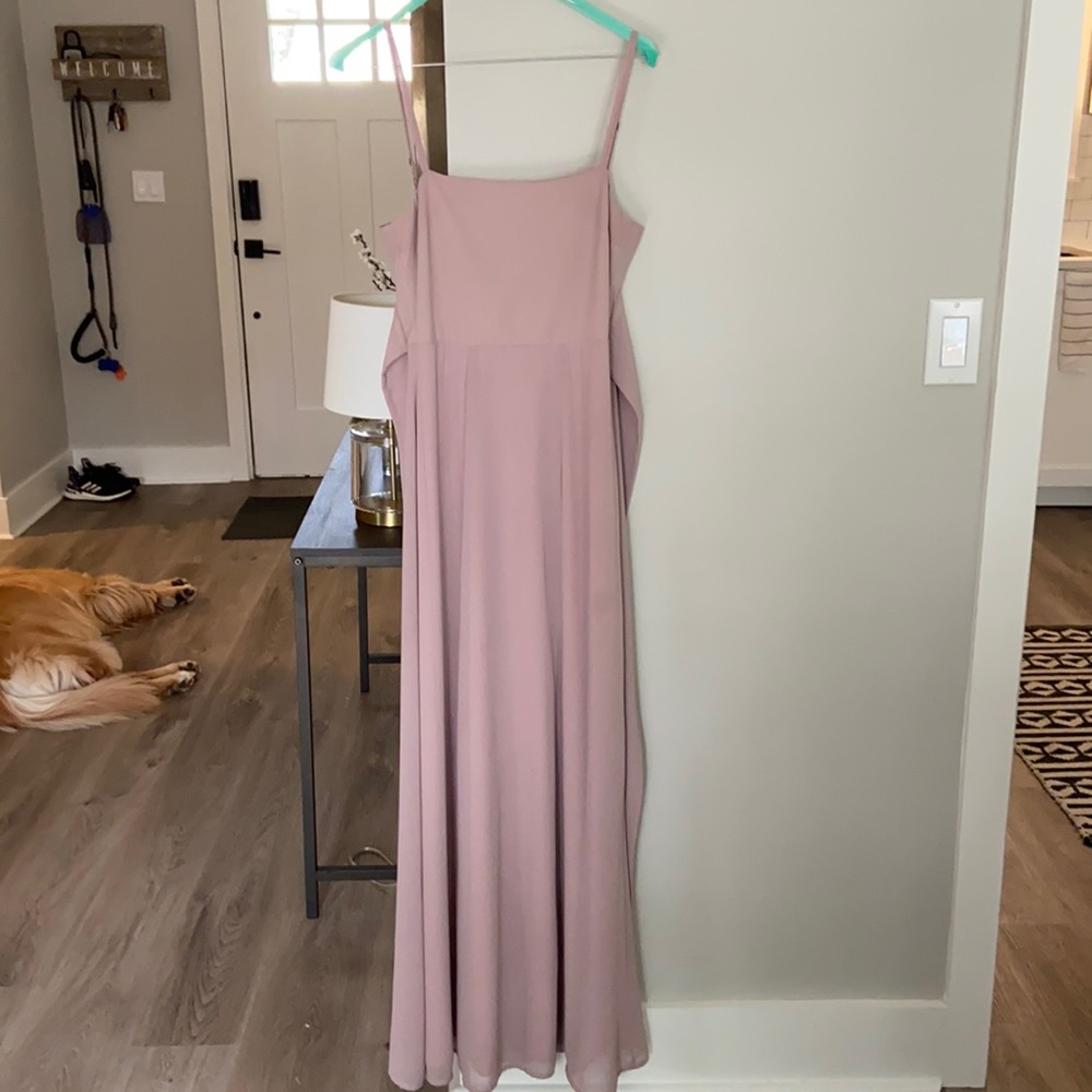 Show me your mumu neutral mauve bridesmaid dress